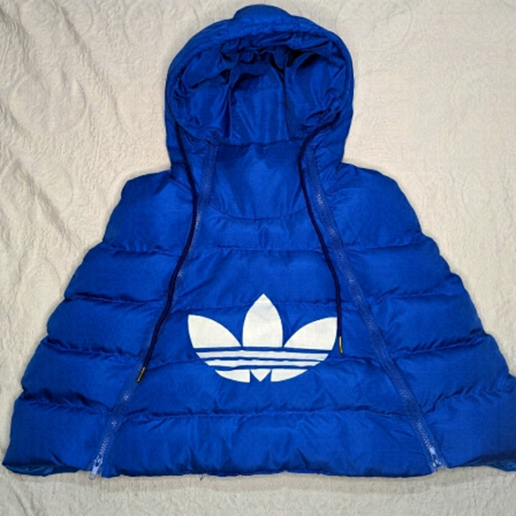 adidas Jackets & Blazers - adidas║Blue Puffer Poncho║Size L
